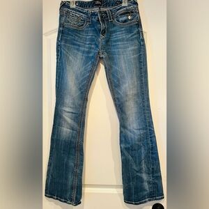 Express Blue Denim Jeans with Stitch Detail